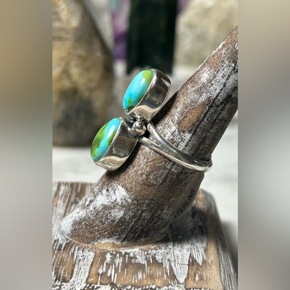 NWT Allen Lee Navajo Handmade SS Sonoran Gold Turquoise - Picture 7 of 10